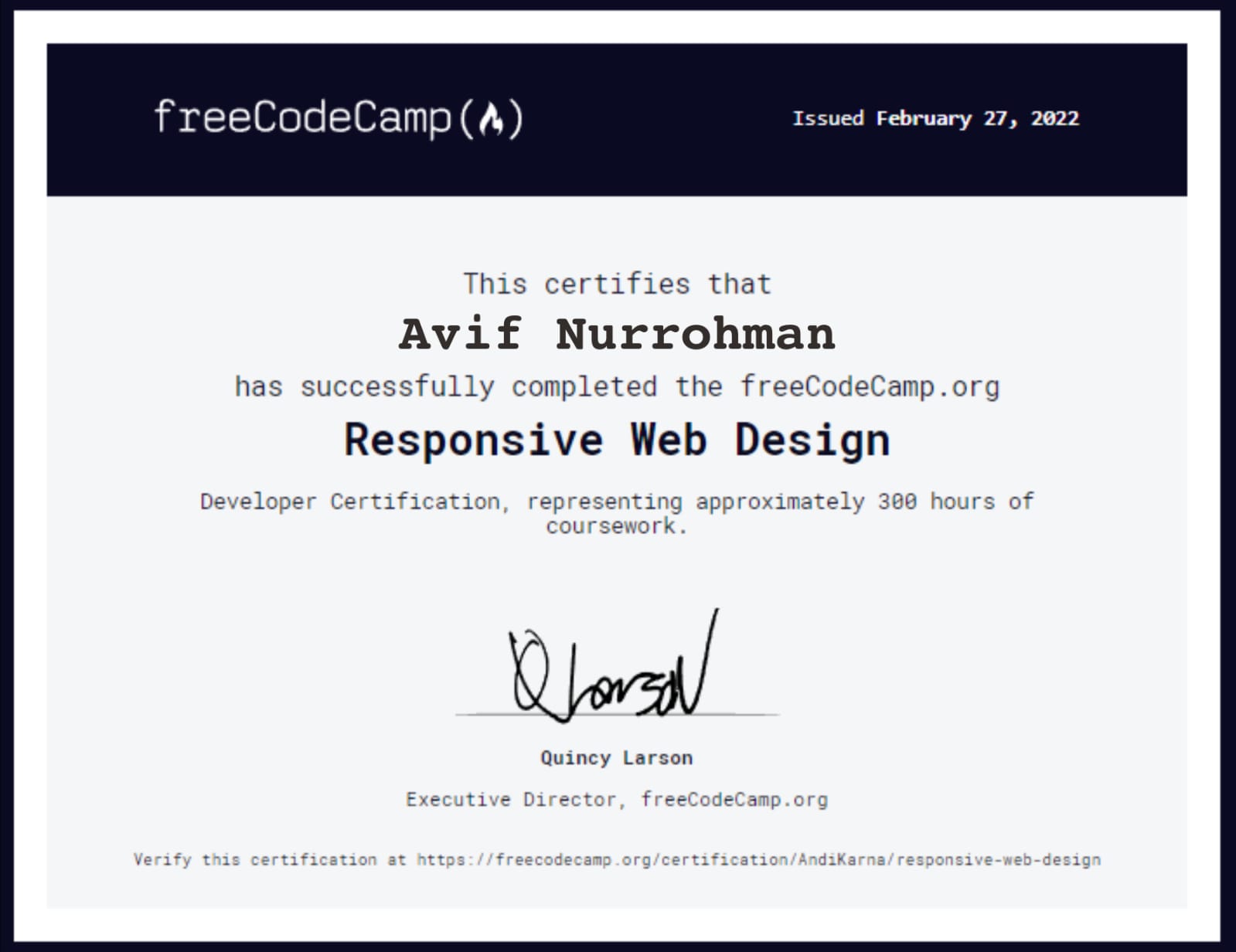 Sertifikat Responsive Web Design